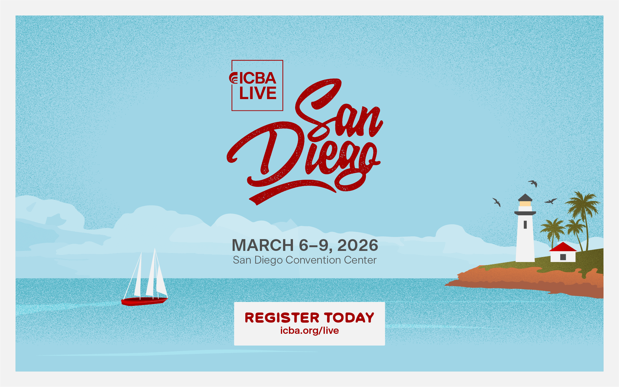ICBA LIVE 2026 seaside image graphic