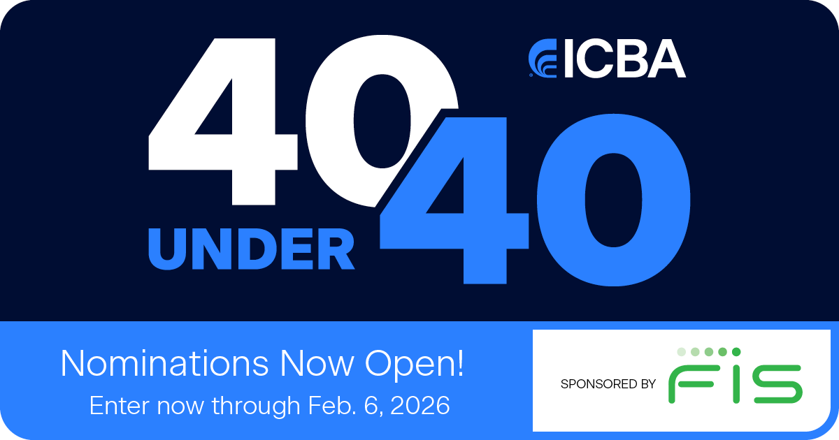 Banner image reads 40 under 40 nominations now open