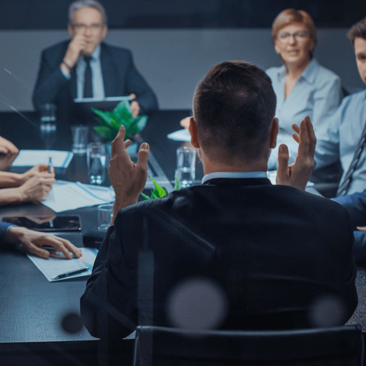 Conference Room Meeting Square