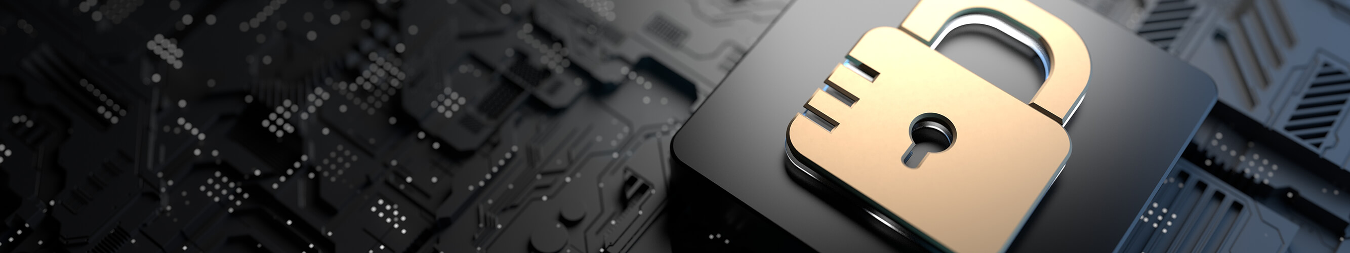 Cybersecurity Lock Banner