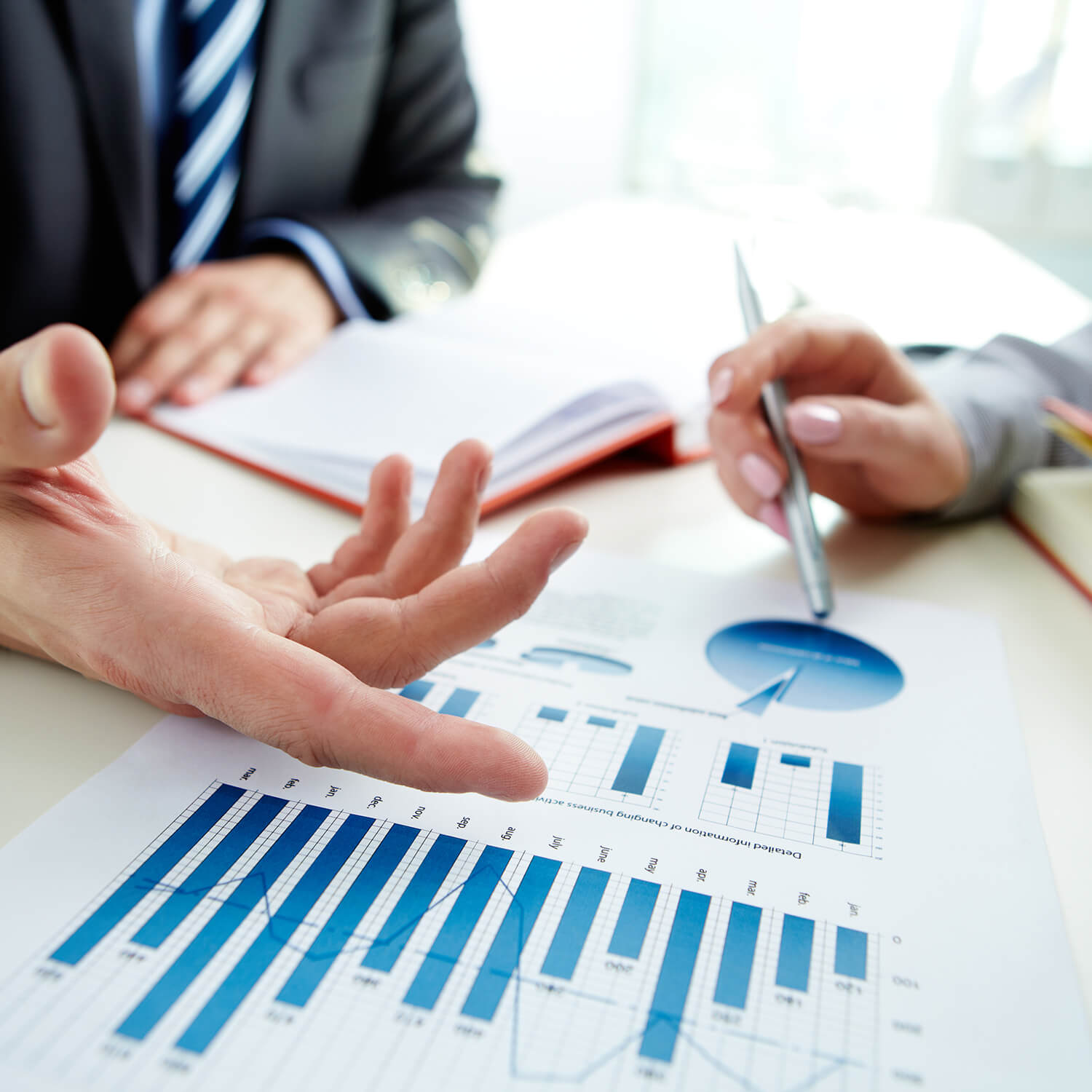 Financial Chart Square