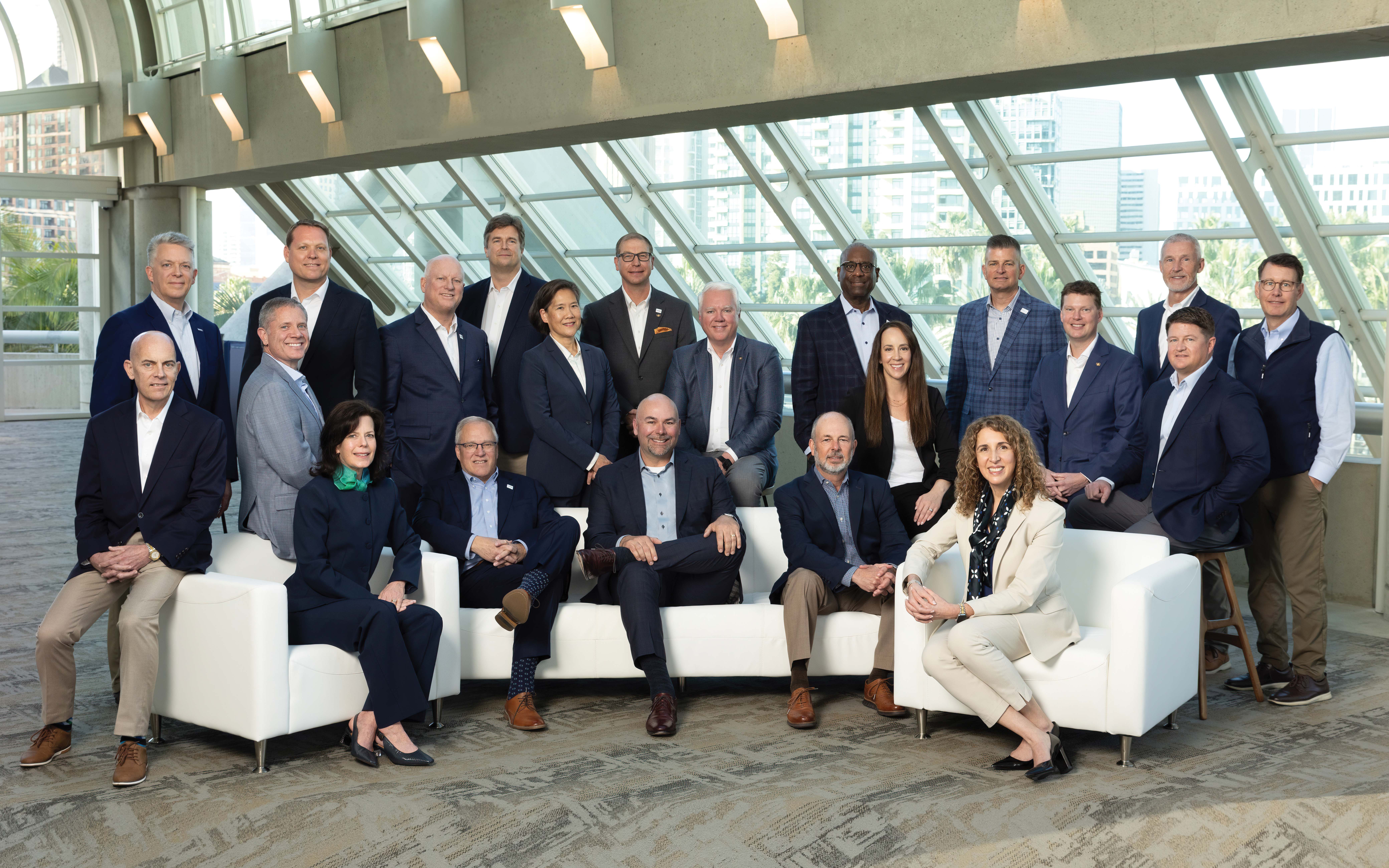 ICBA’s 2026/27 board of directors gathered at ICBA LIVE in San Diego.