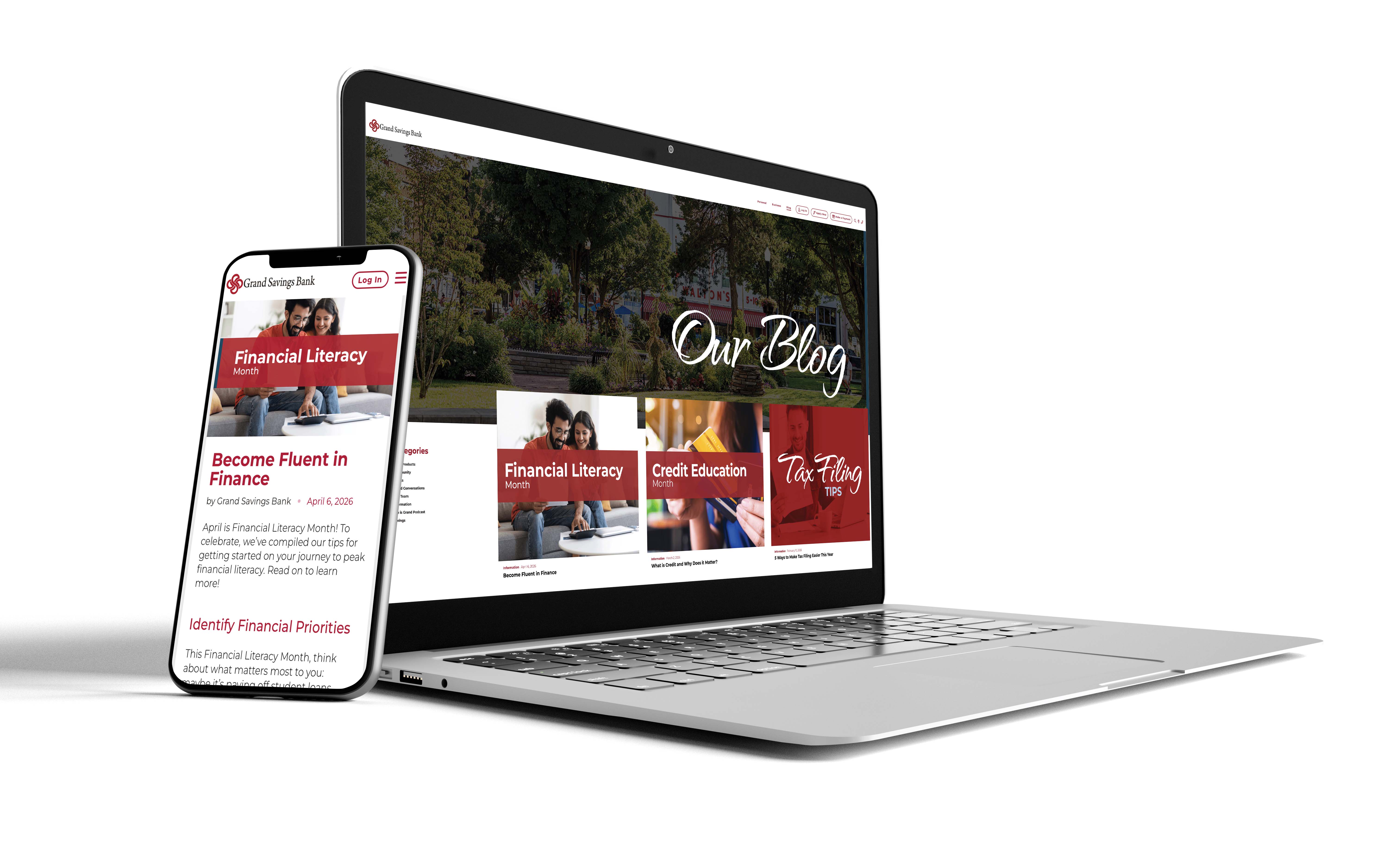 Grand Savings Bank strives to make its blog content useful and focused on the&nbsp;community.