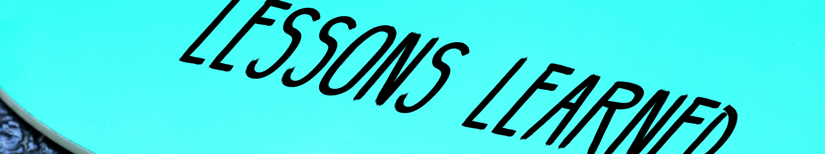 Lessons Learned Banner
