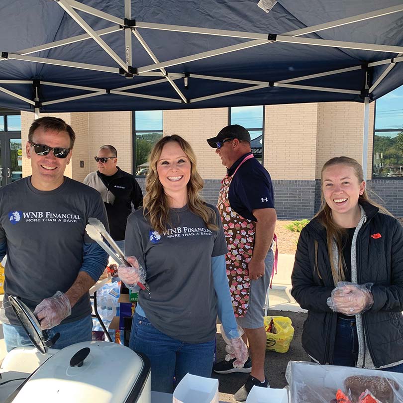 WNB Financial cookout
