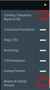 CBU Online Course Summary Bar